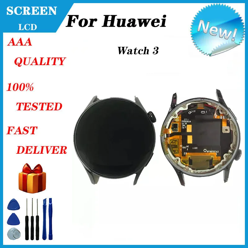 Originalni Za Huawei Watch 3 LCD Zaslon Touchpad Tableta Za Huawei Watch3 LCD Zaslon Okvir Sat 3 Baterija Poklopac 1