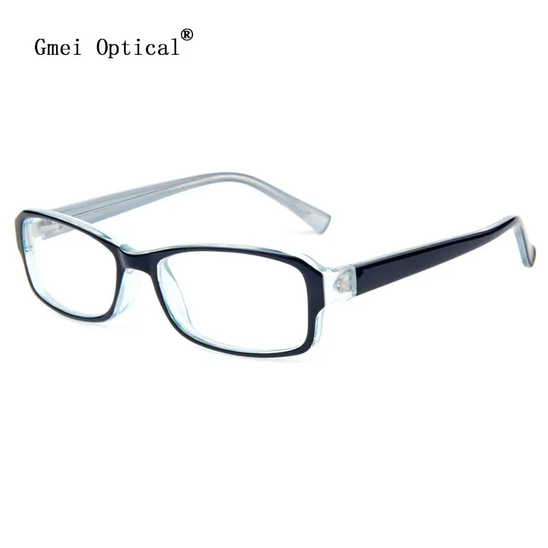 Gmei Optički Crne Prozirne Plastične Pravokutni Rimless Za Naočale S Punim Okviri Za Muškarce I Žene, Naočale Na Recept T8006 0