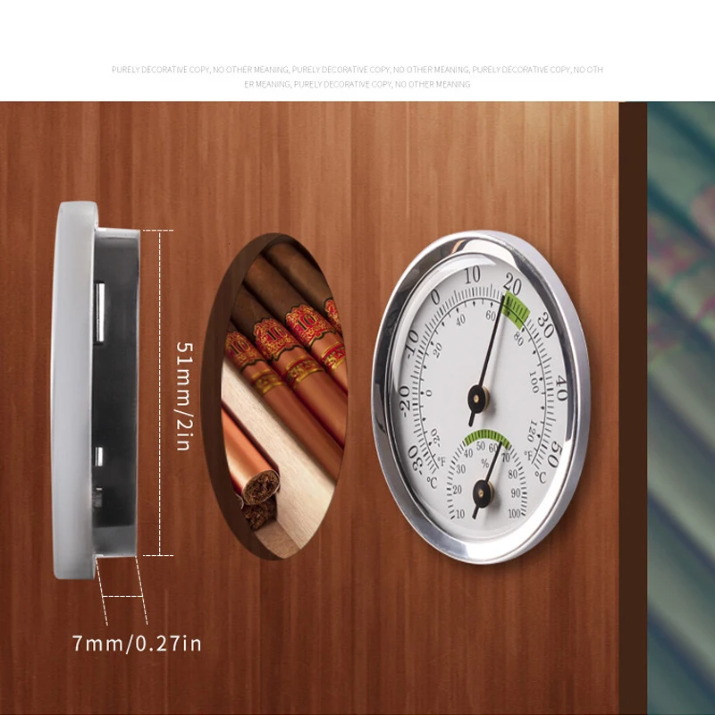 Unutarnji postavljen zid termometar saune metra vlažnosti temperature za uređenje kabineta vina домочадца sobe saune Hygrometer 5