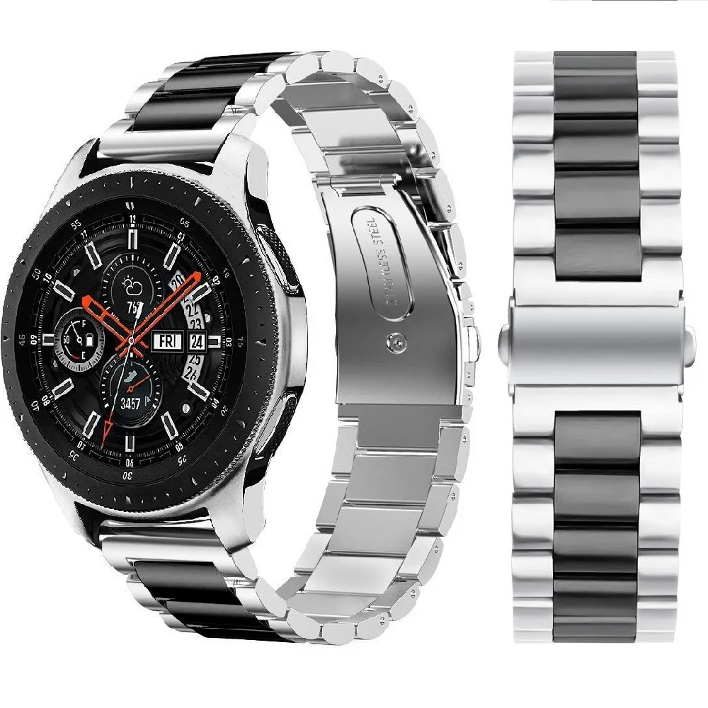 Remen za sat od Nehrđajućeg Čelika + Tegljač Linkovi za Samsung Galaxy Watch 46 mm SM-R800 Быстроразъемный Remen za ručni Zglob Narukvica 0
