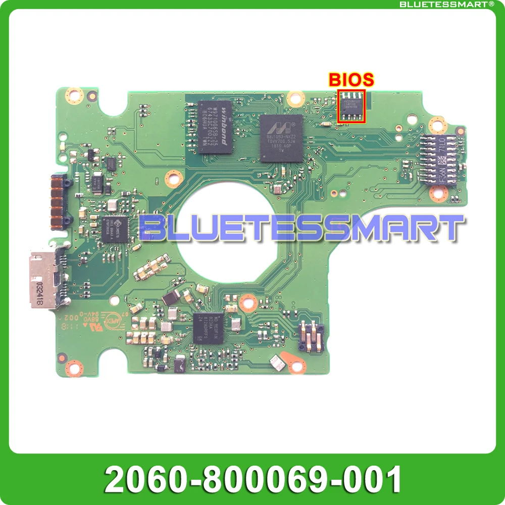 Logička ploča WD HDD PCB 2060-800069-001 REV P1 za popravak tvrdog diska, USB 3.0 Vraćanje Podataka WD10SDZW