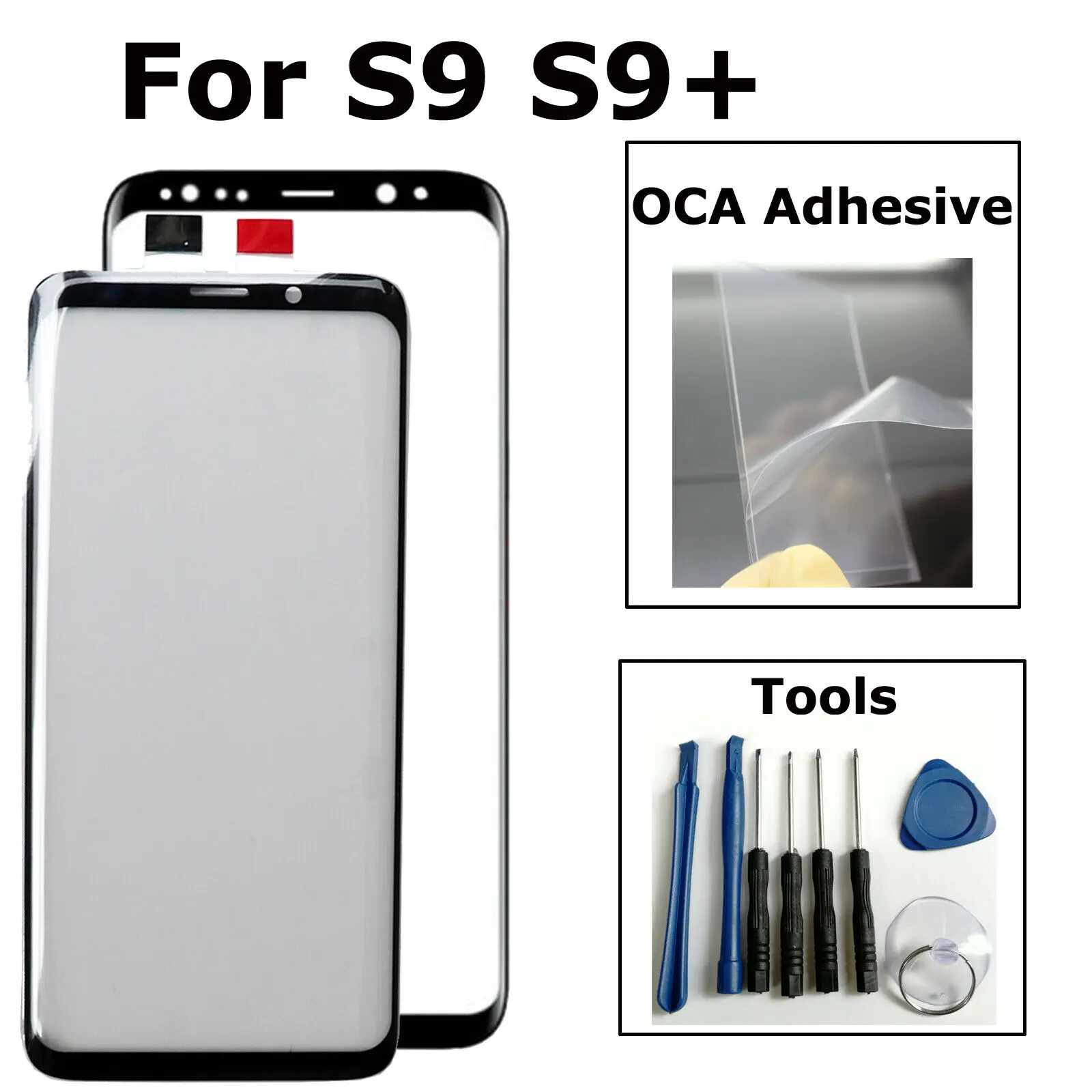 + OSA Za Samsung Galaxy S9 G960 S9 + S9 Plus G965 Vanjski Prednji Zaslon Staklena Leća