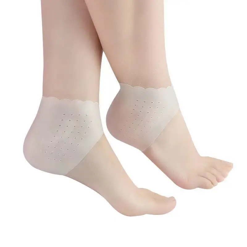 2 komada Silikonske Čarape Za Njegu Stopala, Zaštitna Sredstva Za Noge, Hidratantna Gel, Tanke Čarape za Petama s Rupom, Puknut Čarape Za Njegu Kože Peta, Zaštitna Sredstva Za Njegu Kože na Nogama 0