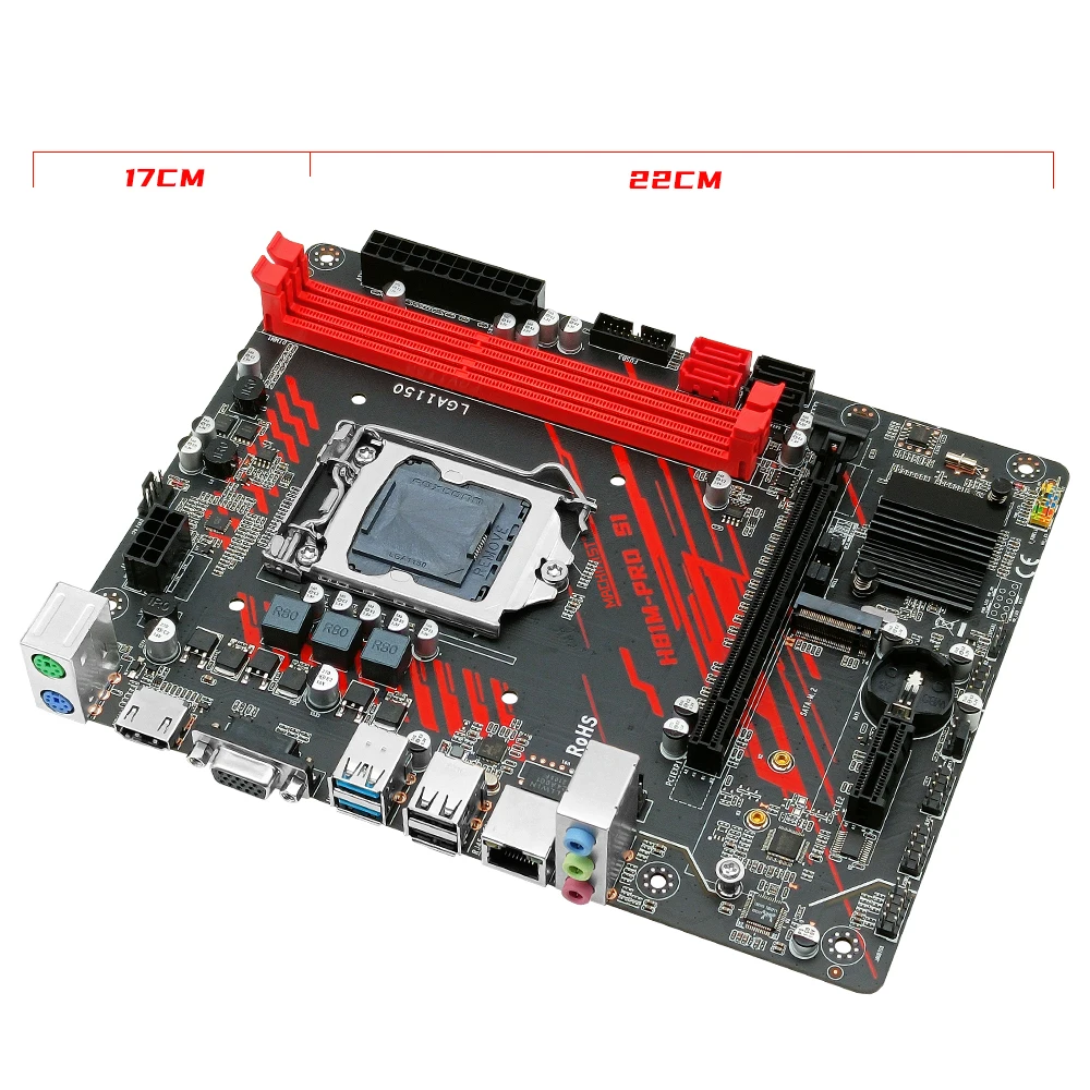 MACHINIST H81 Matična ploča LGA 1150 Podrška za DDR3 ram-a CORE i3/i5/i7 Procesor LGA1150 VGA HDMI PC Gamer M-ATX H81M-PRO S1 4