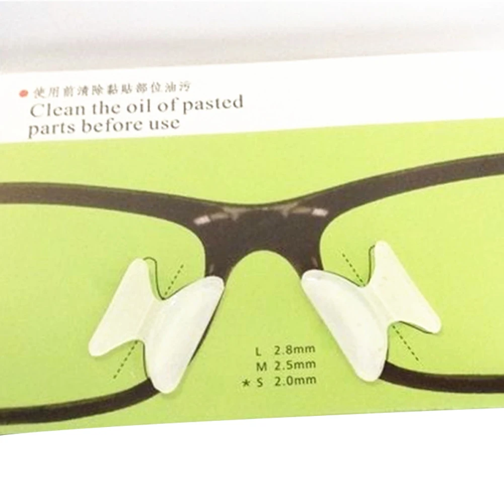 0,8/2,5 mm Višenamjenska Silikonska Coli Male Maska Za Nos protiv klizanja Samoljepljive Sunčane Naočale Tanke Naočale Naočale Crna Prozirna 2