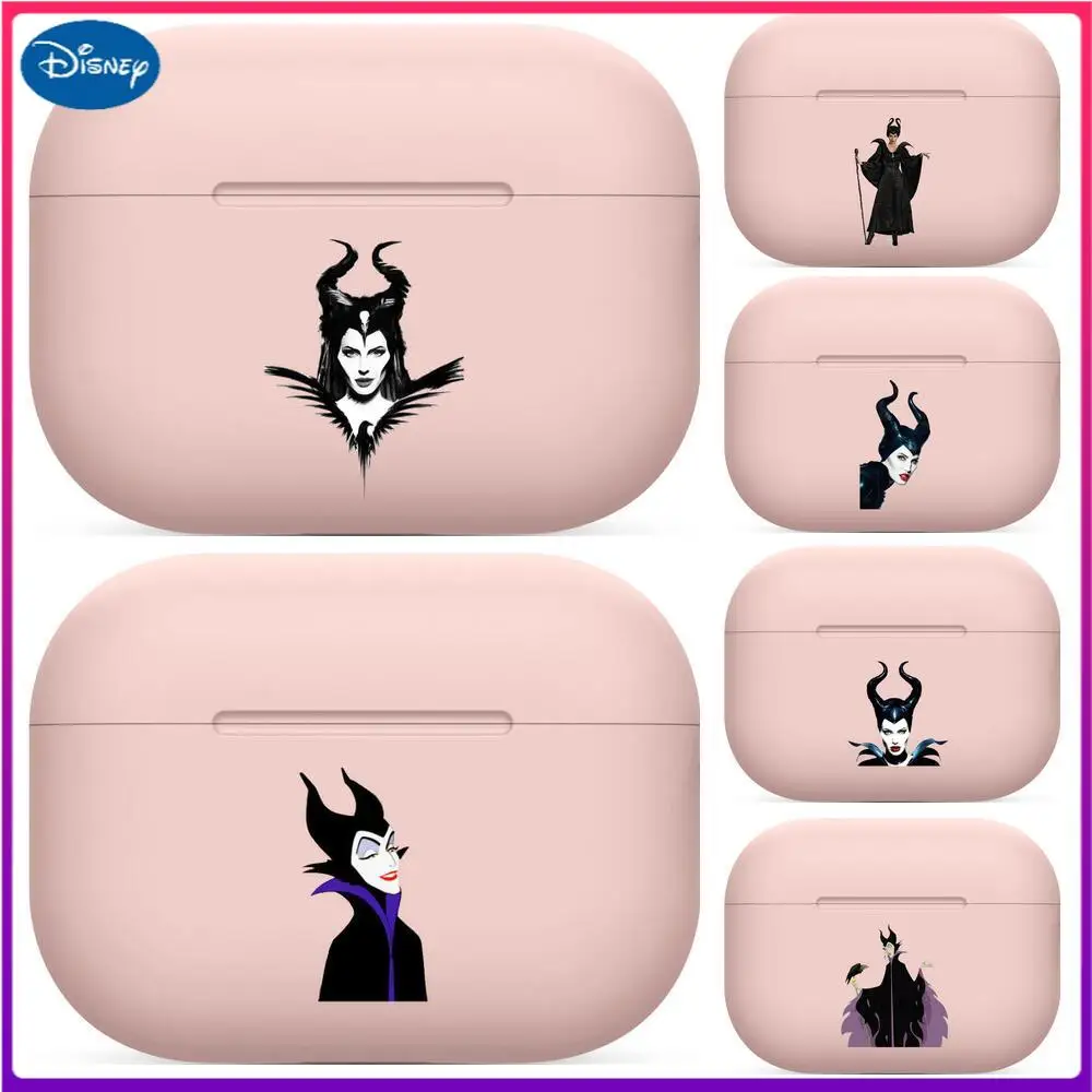 Disney Maleficent Za Airpods 1 2 pro torbica Sigurnosni Bluetooth Bežične Torbica za Slušalice Za Air Pods torbica air pod sjedalo Pink rezove