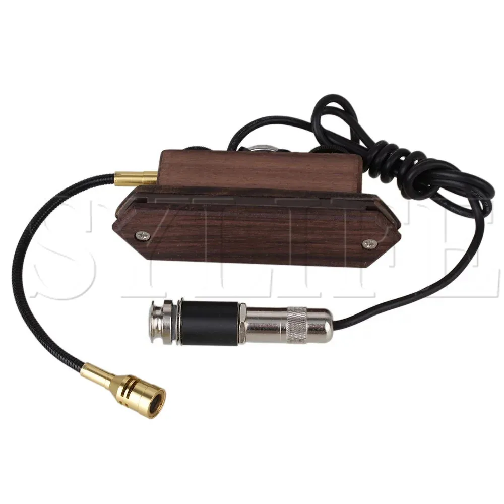 Soundbox i Mikrofon sa dvostrukom Spiralom od rosewood 100x27x37 mm za Akustičnu Gitaru 0