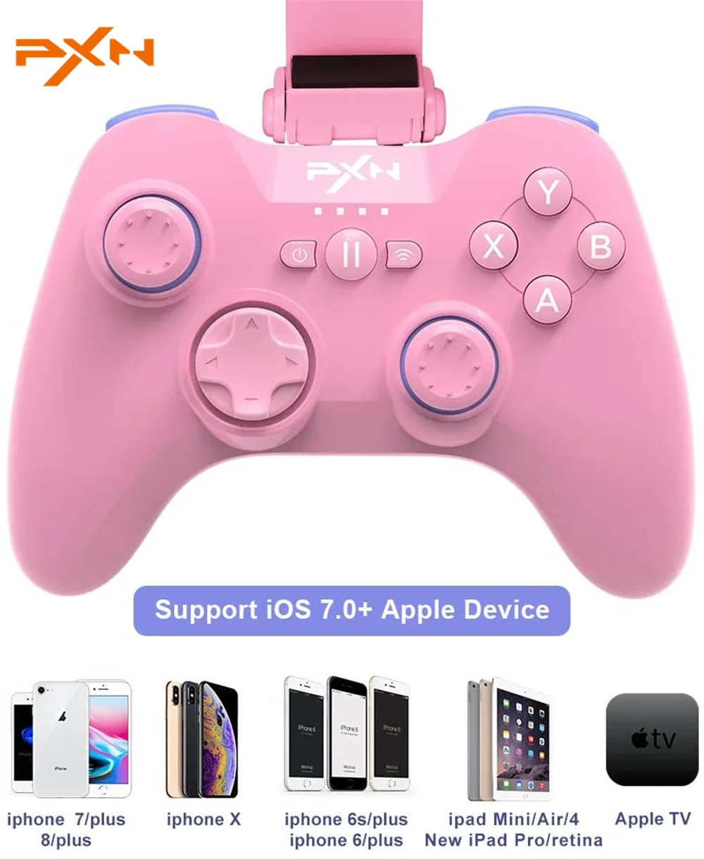 PXN 6603 Bežični igraći kontroler Bluetooth za iPhone MFi Mobilni Gaming Joystick Gamepad Sa Kopčom za iOS/Apple TV/iPod/iPad