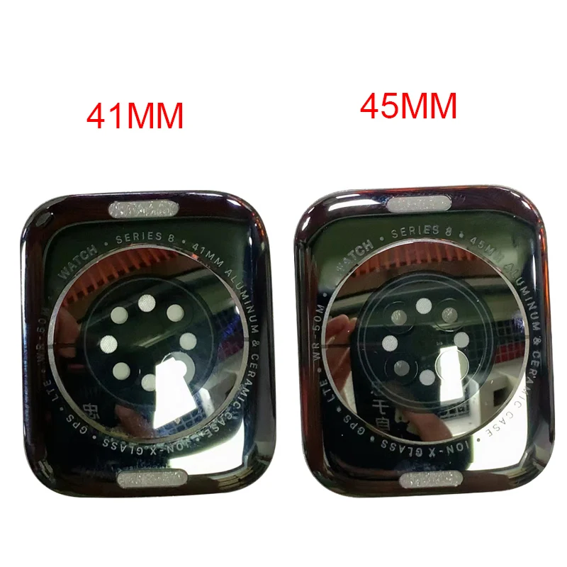 Novi Originalni Stražnje Staklo Za Appleov Watch SERIES 8 7 41 mm 45 mm Stražnja Vrata Poklopac Pretinca za baterije Zamjena Aluminijske Keramičkog Tela