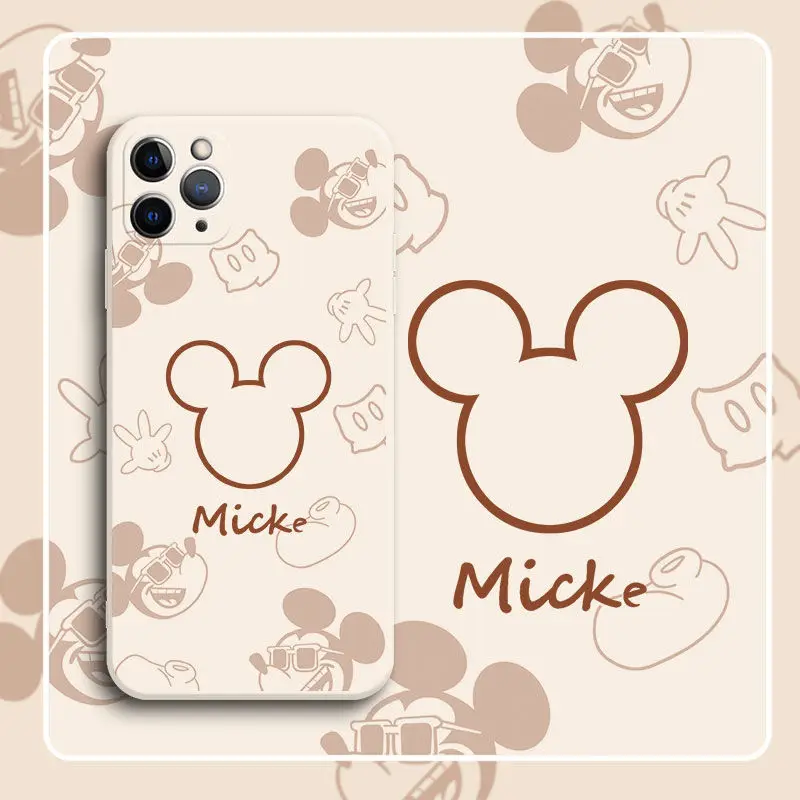 Anime Mickey Mouse Za iPhone 13 12 11 Pro MAX 13 12 Mini 6 6S 7 8 Plus SE 2020 X XS XR MAX Zaštitna Torbica Za Telefon Crtani Anime 0