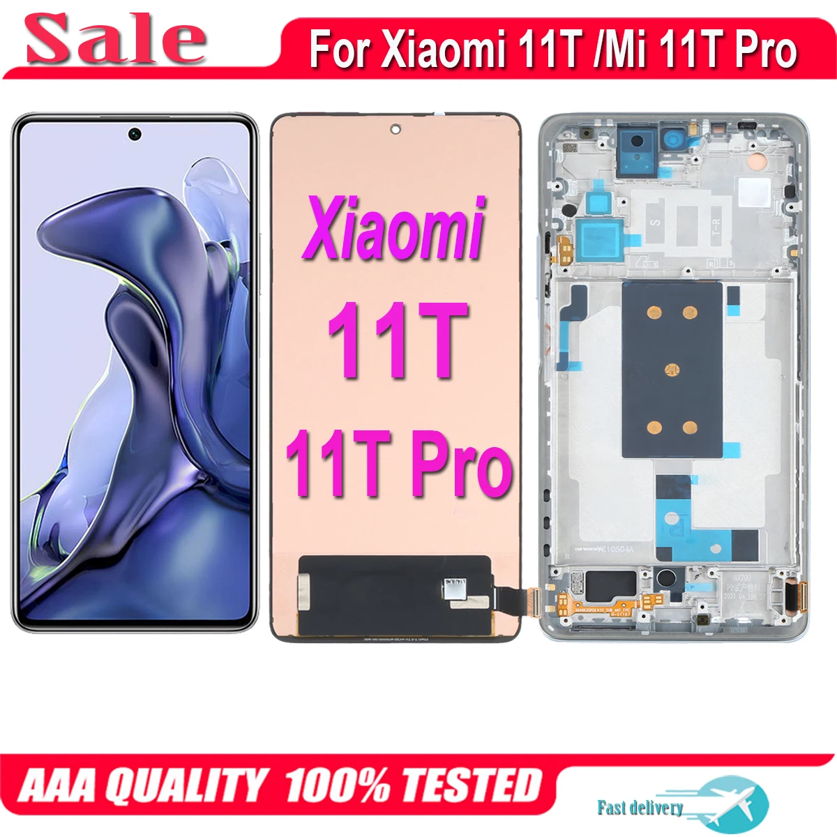 Originalni Za Xiaomi 11T Pro 11TPro 2107113SG LCD zaslon Zamjena zaslona Osjetljivog na dodir Digitalizator Za Xiaomi 11T 11 T 21081111RG LCD