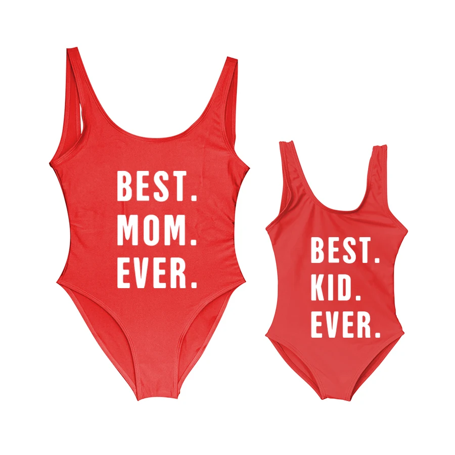 Jednodijelni kupaći kostim Za mame i kćeri, Najbolja Odjeća za mame i bebe, Iste Setove Za obitelj, Za Djevojčice, Za Roditelje, Djecu Kupanje, Cijela 0