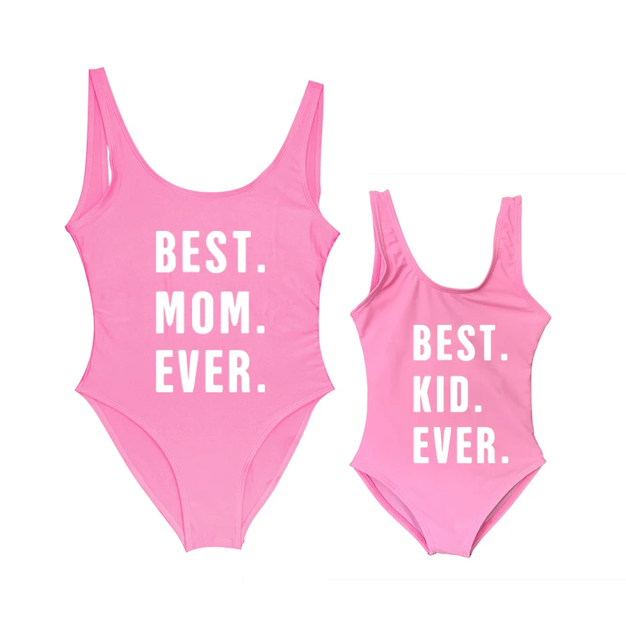 Jednodijelni kupaći kostim Za mame i kćeri, Najbolja Odjeća za mame i bebe, Iste Setove Za obitelj, Za Djevojčice, Za Roditelje, Djecu Kupanje, Cijela 2