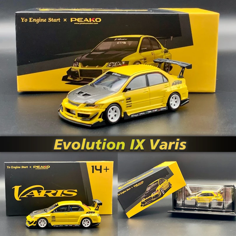 DA 1:64 Lancer Evolution IX 9 Žuta Odvojiva Diorama Od Legure, Zbirka Modela automobila, Minijaturne Igračke carros privlačno