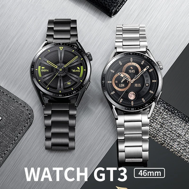 Originalni Titan Metalni Remen za Huawei Watch 3 Pro od Nehrđajućeg Čelika Correa Remen za sat GT2 pro 46 mm GT2e Poslovne Narukvica