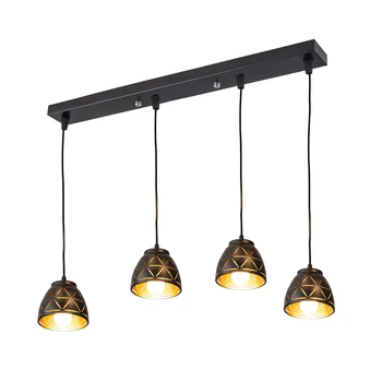 blagovaona Viseći Svijećnjak Nordic hollow Potkrovlje E27 LED Iron crni Abažur kuhinja Bar Restoran dekoracije Viseći Downlight svjetiljke