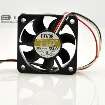 AVC 5010 12 0.15 A C5010B12HV 5 cm/3 cm linearni ventilator za hlađenje, 50x50x10 mm