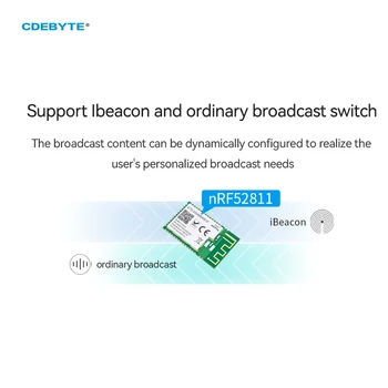 nRF52811 2,4 Ghz Bluetooth Modul BLE5.1 Ebyte E73-2G4M04S1F TISKANA pločica Antena SOC SMD Bežični Primopredajnik iBeacon IoT DIY Logic ICs 2