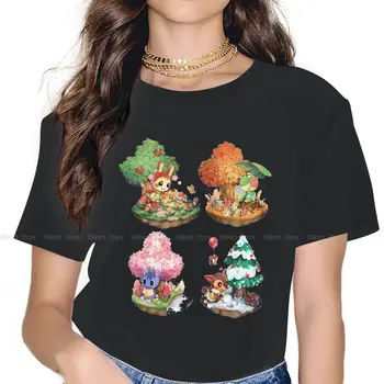 Paket Naljepnica Ženske Majice Animal Crossing Game Grunge Vintage Ženska Odjeća Pamučna Grafički Vrhovima