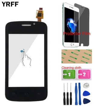 YRFF Mobilni Zaslon Osjetljiv na dodir Ploča Za Fly IQ239 IQ 239 Zaslon Osjetljiv na dodir Digitalizator Kućište Prednje Staklo Senzor Osjetljiv na Dodir Zaštitna Folija