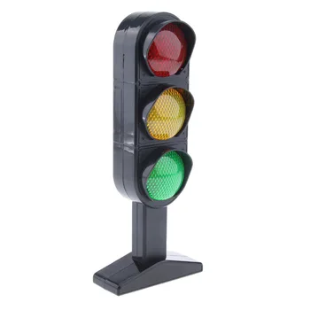 Plastični Minijaturni Model Semafora Ulični Crvena Zelena Žuta Lampica Znak Dječje Igre Zabavne Pribor Se Razvija Igračka