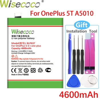 WISECOCO 4600 mah BLP637 Baterija Za OnePlus 5 Jedan Plus 5 Oneplus 5 Pet Telefon U Prisustvu Visoke Kvalitete
