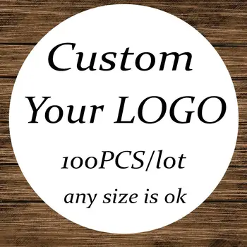 100PC Korisnička oznaka i osobni logotip /Vjenčanje naljepnice /Stvoriti svoje vlastite naljepnice / Personalizirane naljepnice