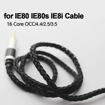 za Sennheiser IE80 IE80s IE80sbt IE8i Kabel S mikrofonom 16 Core Slušalice Посеребренный Kabel Ažuriranja OCC 4,4 mm Ravnotežu 2,5 3,5 mm