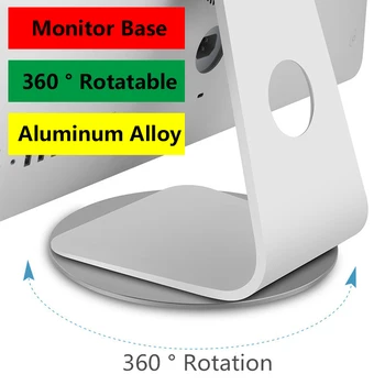 360 Rotacije Monitora Osnovni Disk нескользящий Laptop Od Aluminijske Legure Računalni Stalak Dock za Apple Mac Tv Projektor