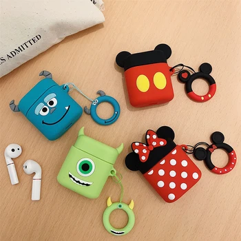 Disney Mickey i Minnie 3D Silikonska Torbica za Slušalice Apple Airpods Pro2 1 2 3 Torbica Zaštitna Torbica Bluetooth Slušalice Sjedalo 0
