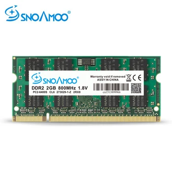 SNOAMOO Laptop Ram DDR2 2x2 GB 667 Mhz PC2-5300S CL5 800 Mhz PC2-6400S CL6 S0 DIMM 1 G laptop Memorije Doživotno jamstvo