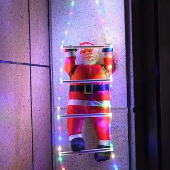 Creative Led Lutka Light Cijev Djed Mraz je Penjanje Stubištem Smještaj za Ukras Prozor Daljinski Lampa sa Lampa Privjesak Poklon