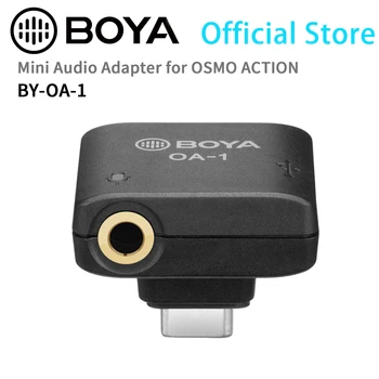 Mini-mikrofon BOYA OA-1 Аудиоадаптер s priključkom Type-C za punjenje i prijenos podataka za OSMO ™ Action Podržava 3.5 mm TRS mikrofon 0