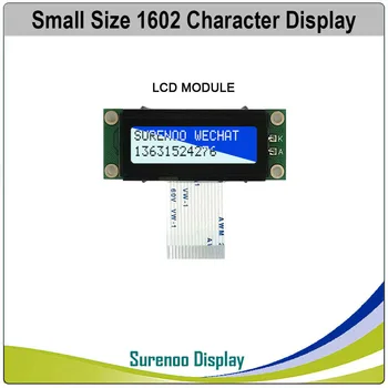 162 16X2 1602 Manji Simbol LCD / OLED Modul Zaslon LCM Plava Negativan s Bijelim led pozadinskim Osvjetljenjem
