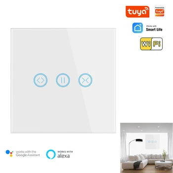 Tuya Smart Life WiFi Sjenila Sjenila Sklopka Za Rolete Motor Google Home Alexa Glasovno Upravljanje Povezano Home Motor