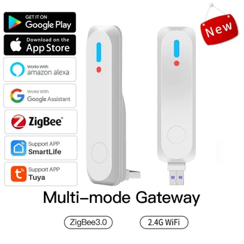Tuya ZigBee 3,0 USB multi-mode Gateway Pametna Kuća Most Bežični Gateway 2MQTT Smart Life Daljinski Upravljač Rad s Alexa Google