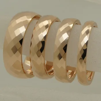 širina 4 mm rijetke žene /djevojke s pozlatom s nekoliko lica вольфрамовое prsten veličine 2-veličina prstena 9