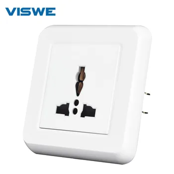 VISWE univerzalni 3-pinski Konektor za napajanje sa željeznom Pločom i Željeza, Pandža, PC protupožarna Ploča 110-250 U Zidni Električni розетки16А