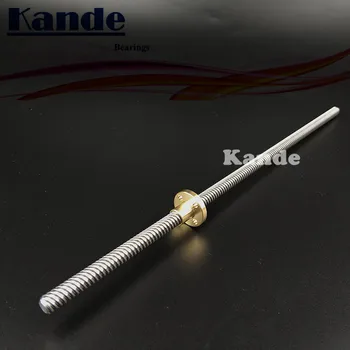 Ležajevi Kande 1 komplet d 8 mm 150-500 mm T8 spiralnim štap s maticom 3D Pisač trčanje vijak s maticom