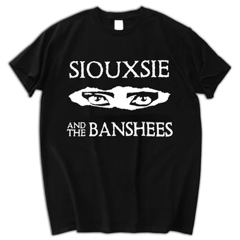 Ženska Muška t-Shirt Harajuku Siouxsie and The Banshees Muška t-Shirt Strme Gothic punk Oči Grafički Majice The Cure Ropa Hombre