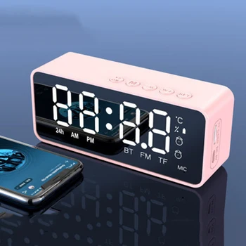 Vruće za Xiaomi Bluetooth Zvučnik Sat FM Radio LED Digitalni Pametan Alarm Sat Društvene E Desktop Sat Stolni Ukras