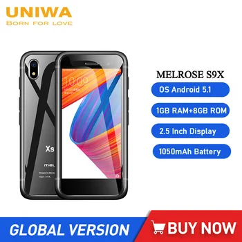 Melrose S9X Mini 3G Android Smartphone 6.0 Četverojezgreni Mobilni Telefon 2,5 Inča 1G RAM 8GB ROM Mobilni Telefoni 1050mAh 2MP Kamera za Djecu