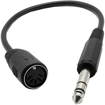 MIDI KABEL, 5-pinski konektor Din za spajanje na Monoprice 6,35 mm (1/4 inch) Штекерный Produžni kabel TRS Stereo audio