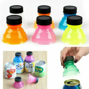 6pcs Plastični Poklopci Za boce za Piće Mogu Pretvoriti Poklopca Za sodu za Višekratnu upotrebu Vrhovima