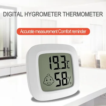 Mini LCD Digitalni Termometar vremenska stanica Unutarnji Spavaća soba Sobna Temperatura Vlažnost hygrometer