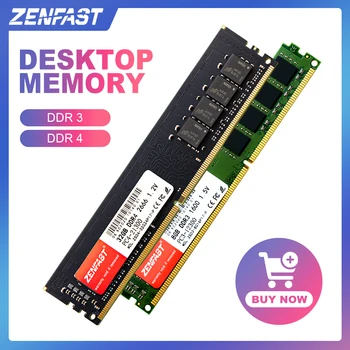 Memorija ZENFAST Memoria DDR3 DDR4 4 GB 8 GB 16 GB, 32 GB 1333 na 1600 2400 hp 2133 2666 Mhz Memorija Igra Dimm Memorija Hladnjaka Za intel i AMD 0