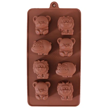 Kalup čokolade silikona obliku medvjeda biće lava kvaliteta hrane/kalup za tortu/kalup D503 keksa