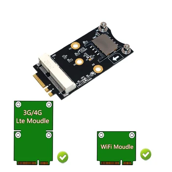 M. 2 Wifi Adapter Mini PCIE Bežična Mrežna kartica za M2 NGFF Ključ A + E Wifi Uređaj za Prikupljanje Kartica sa utorom za SIM karticu za modul WiFi/WWAN/LTE 1
