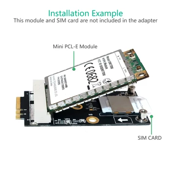 M. 2 Wifi Adapter Mini PCIE Bežična Mrežna kartica za M2 NGFF Ključ A + E Wifi Uređaj za Prikupljanje Kartica sa utorom za SIM karticu za modul WiFi/WWAN/LTE 3