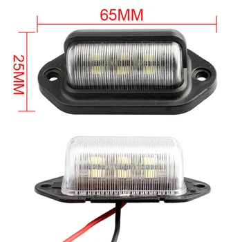 1 / 2 KOMADA 6 LED Žarulje Registarske pločice za Vozila Suv Kamion Prikolica Van Karavan Vodootporan Auto Stražnja svjetla Auto Oprema 4